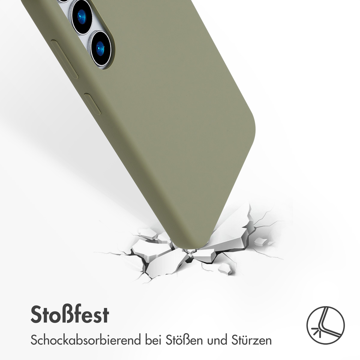 Accezz Liquid Silicone Backcover met MagSafe Samsung Galaxy S24 Plus - Cooper Green - Afbeelding 9