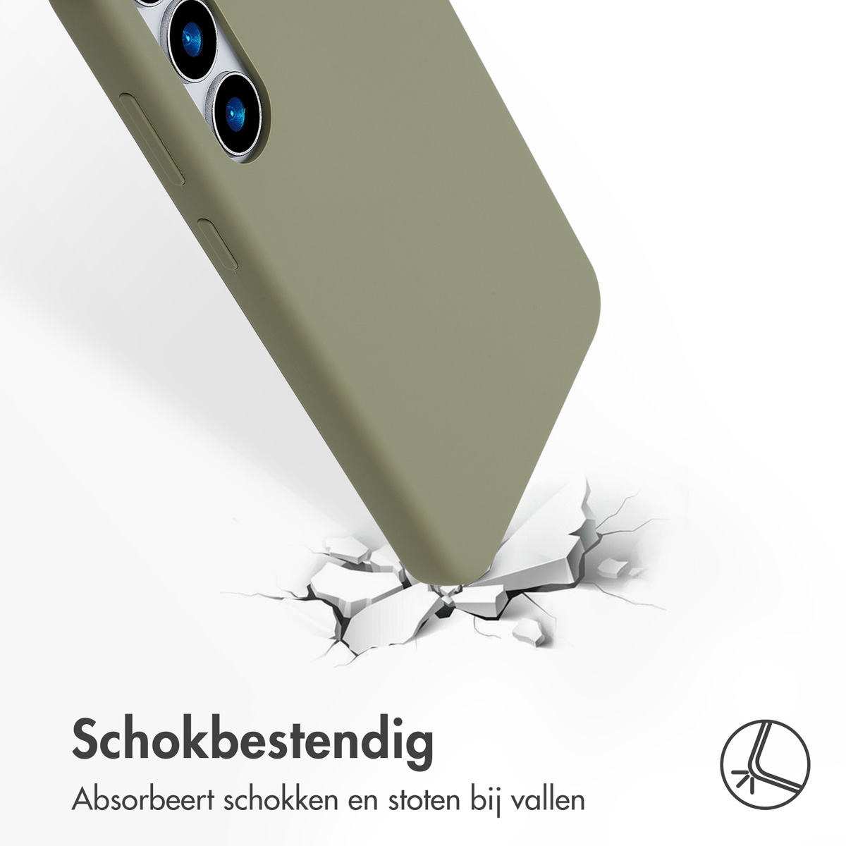 Accezz Liquid Silicone Backcover met MagSafe Samsung Galaxy S24 Plus - Cooper Green - Afbeelding 3