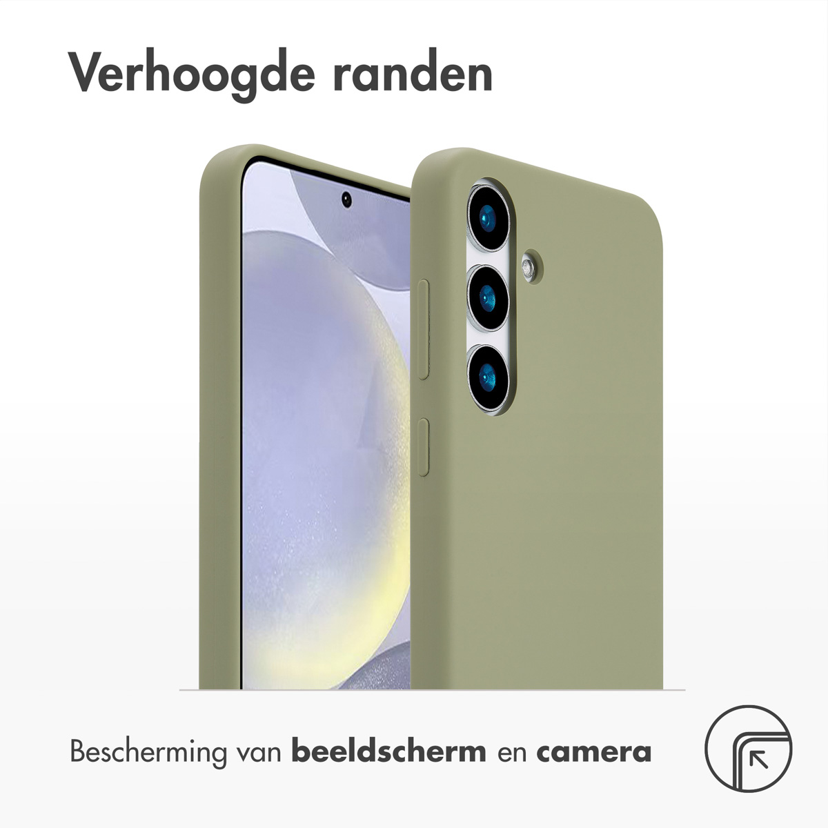 Accezz Liquid Silicone Backcover met MagSafe Samsung Galaxy S24 Plus - Cooper Green - Afbeelding 2