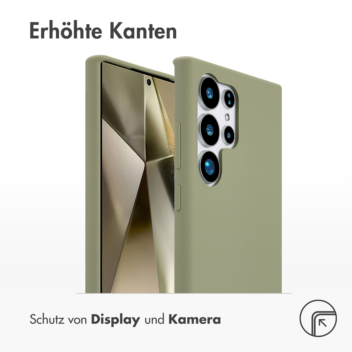 Accezz Liquid Silicone Backcover met MagSafe Samsung Galaxy S24 Ultra - Cooper Green - Afbeelding 8