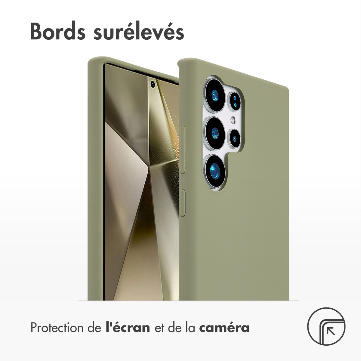 Accezz Liquid Silicone Backcover met MagSafe Samsung Galaxy S24 Ultra - Cooper Green - Afbeelding 5