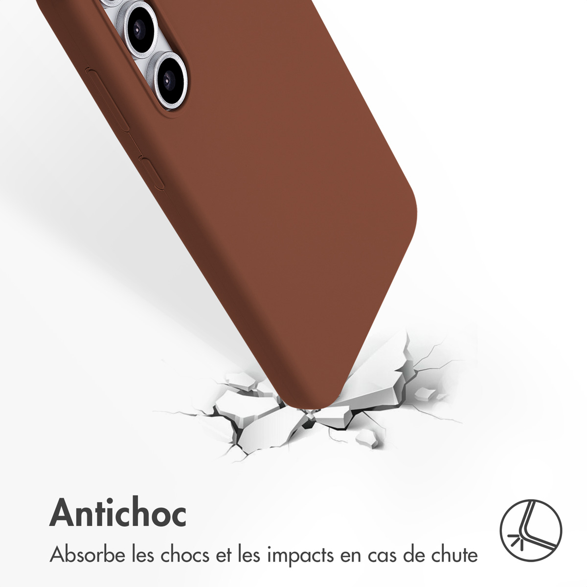 Accezz Liquid Silicone Backcover met MagSafe Samsung Galaxy S24 FE - New Tea Brown - Afbeelding 6