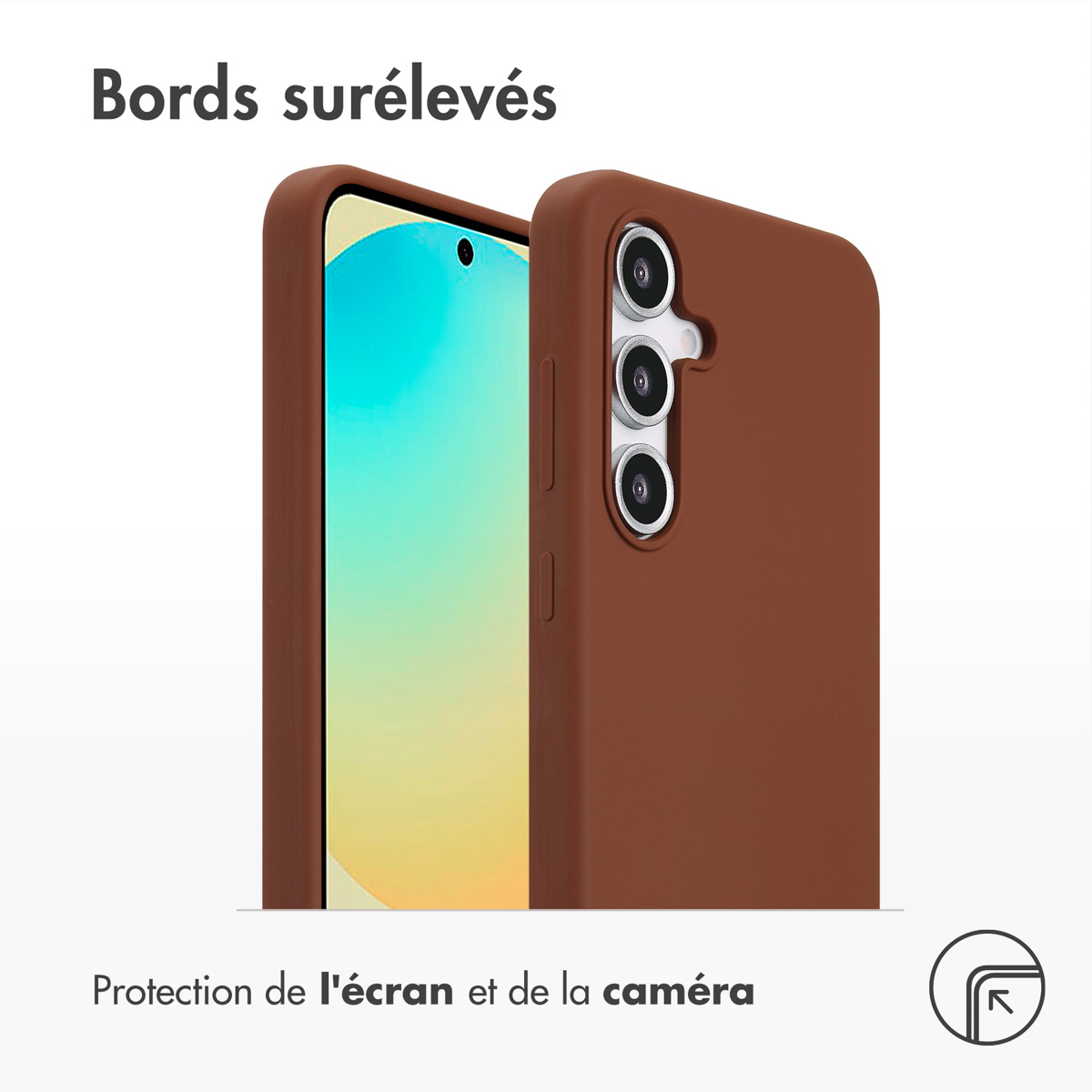 Accezz Liquid Silicone Backcover met MagSafe Samsung Galaxy S24 FE - New Tea Brown - Afbeelding 5