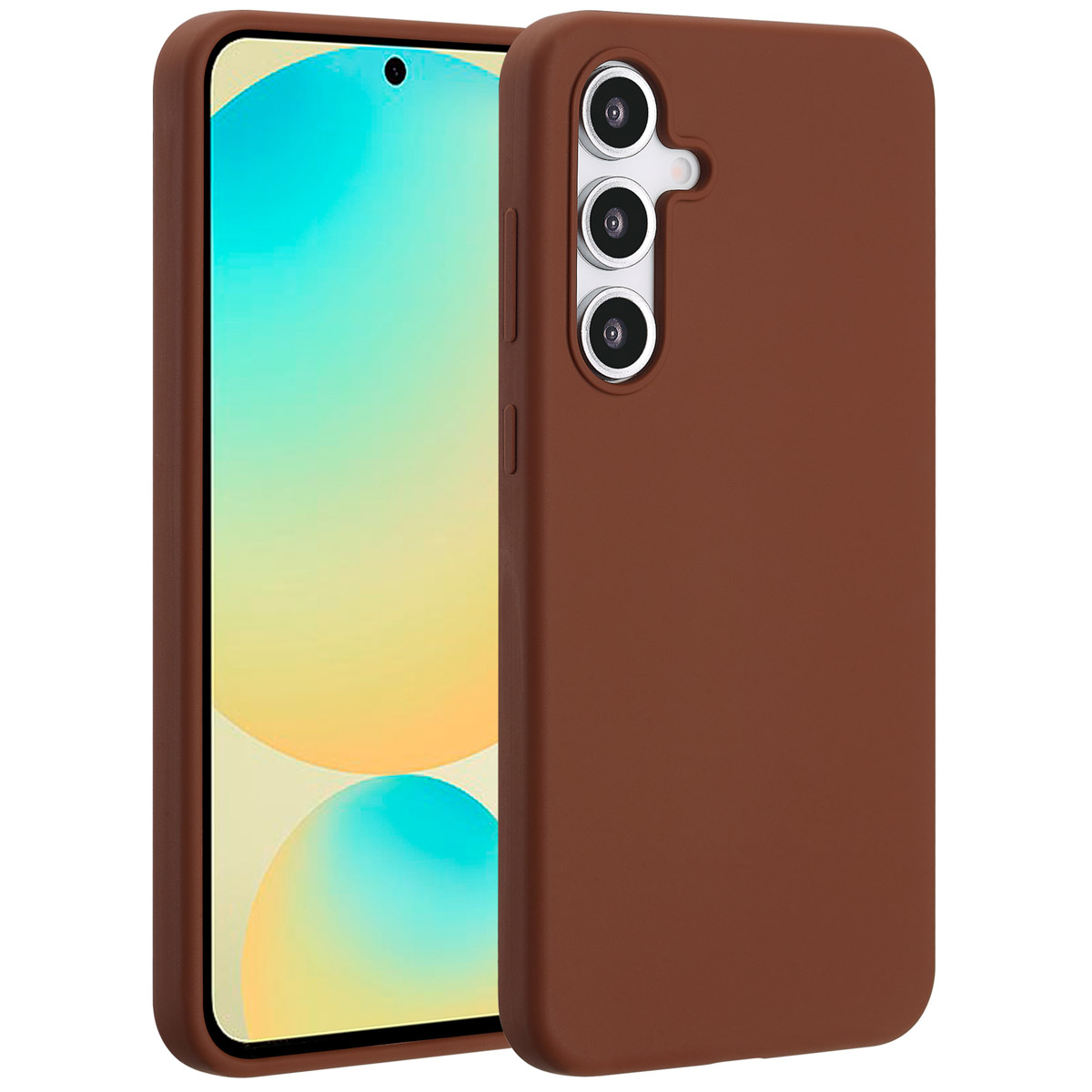 Accezz Liquid Silicone Backcover met MagSafe Samsung Galaxy S24 FE - New Tea Brown - Afbeelding 7