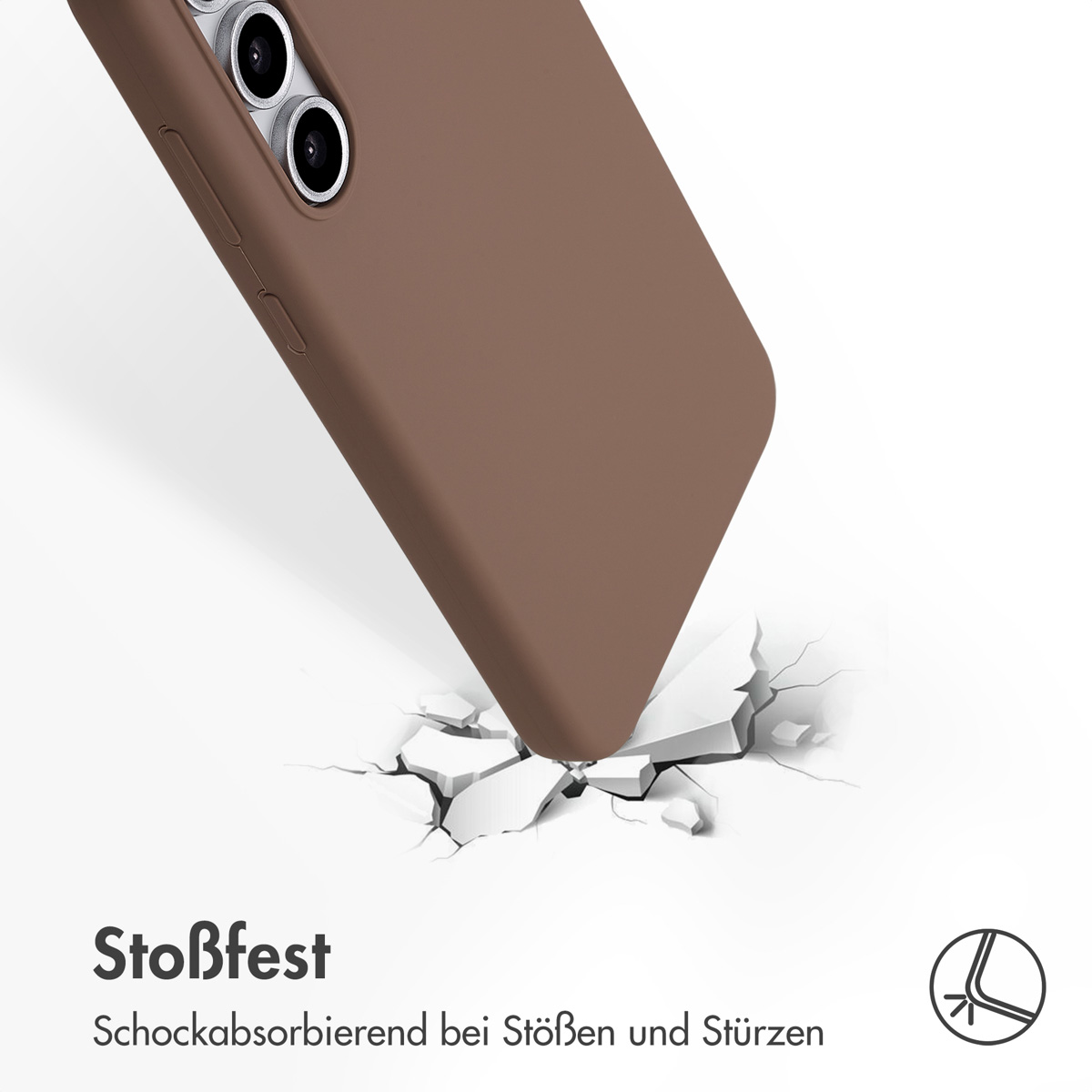 Accezz Liquid Silicone Backcover met MagSafe Samsung Galaxy S24 FE - Lichtbruin - Afbeelding 9