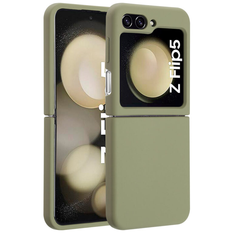 Accezz Liquid Silicone Backcover met MagSafe Samsung Galaxy Z Flip 5 - Cooper Green - Afbeelding 10