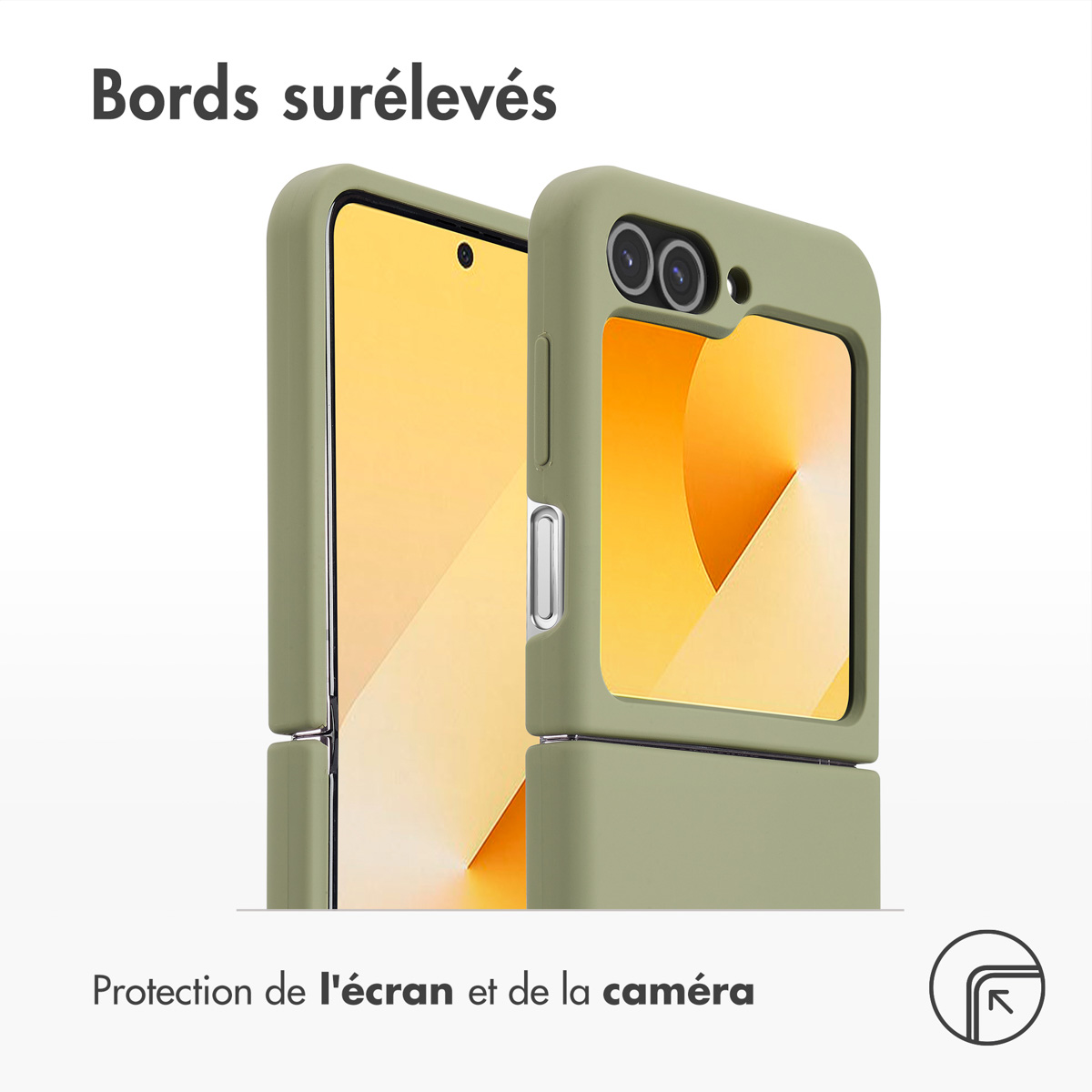 Accezz Liquid Silicone Backcover met MagSafe Samsung Galaxy Z Flip 6 - Cooper Green - Afbeelding 5