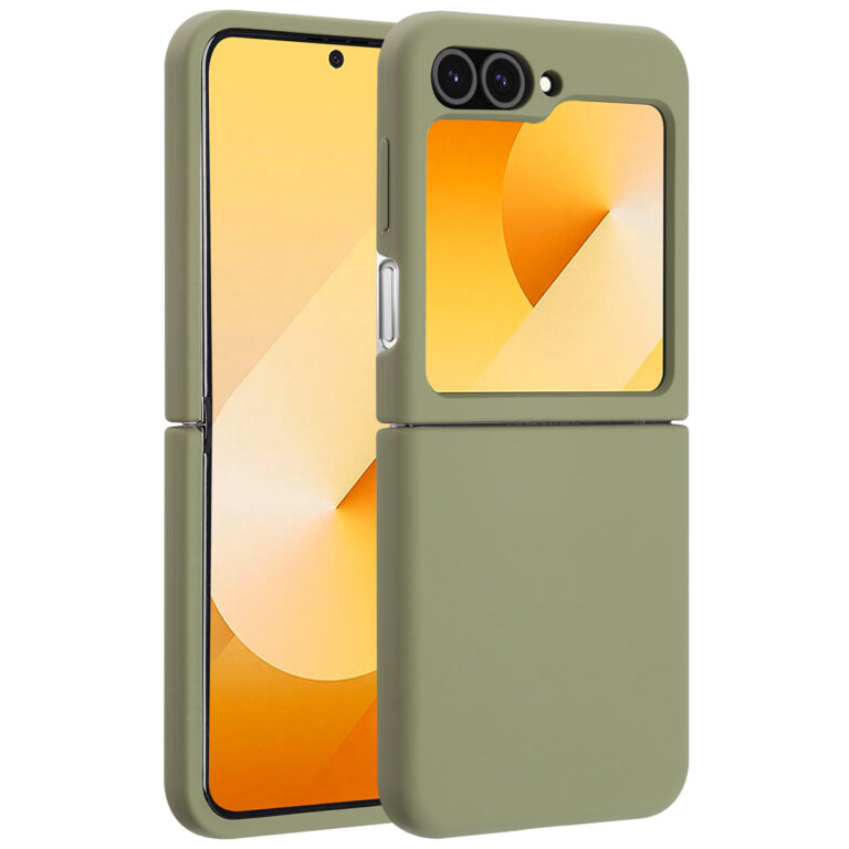 Accezz Liquid Silicone Backcover met MagSafe Samsung Galaxy Z Flip 6 - Cooper Green - Afbeelding 10