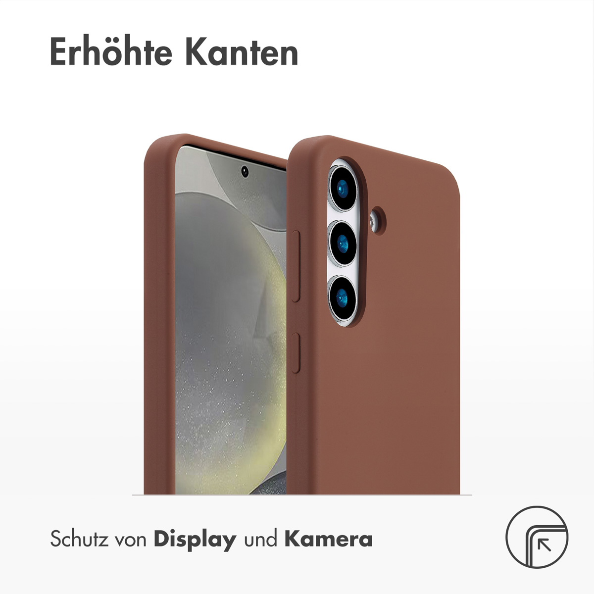 Accezz Liquid Silicone Backcover met MagSafe Samsung Galaxy S25 - New Tea Brown - Afbeelding 9