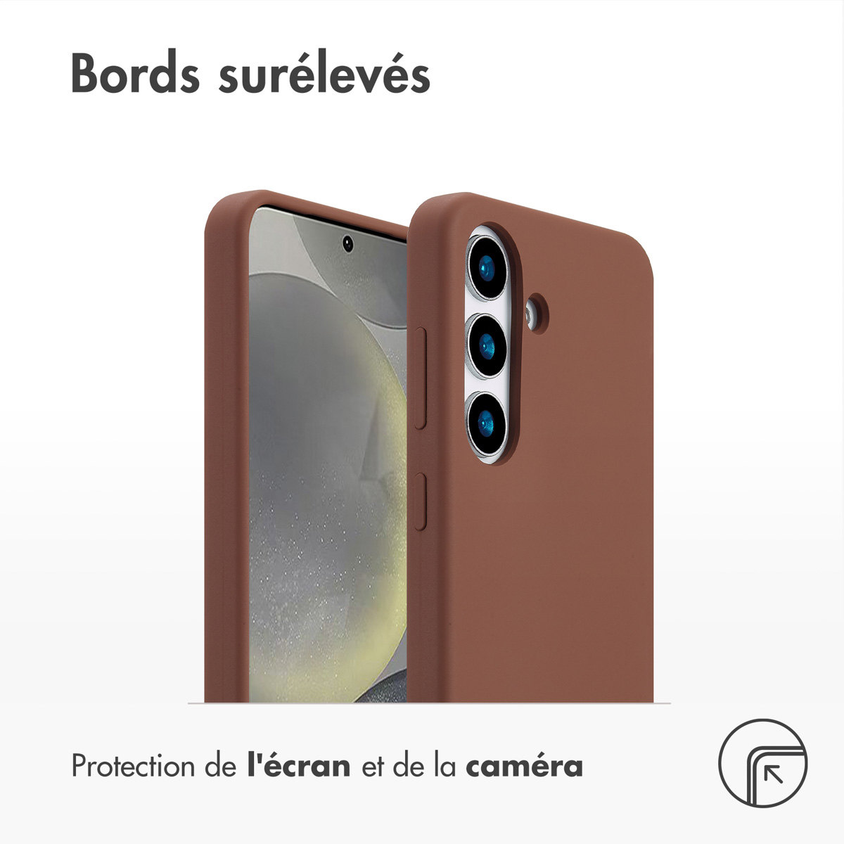 Accezz Liquid Silicone Backcover met MagSafe Samsung Galaxy S25 - New Tea Brown - Afbeelding 5
