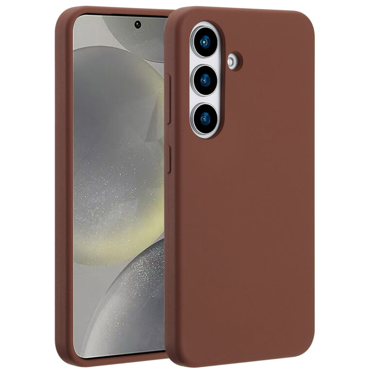Accezz Liquid Silicone Backcover met MagSafe Samsung Galaxy S25 - New Tea Brown - Afbeelding 10