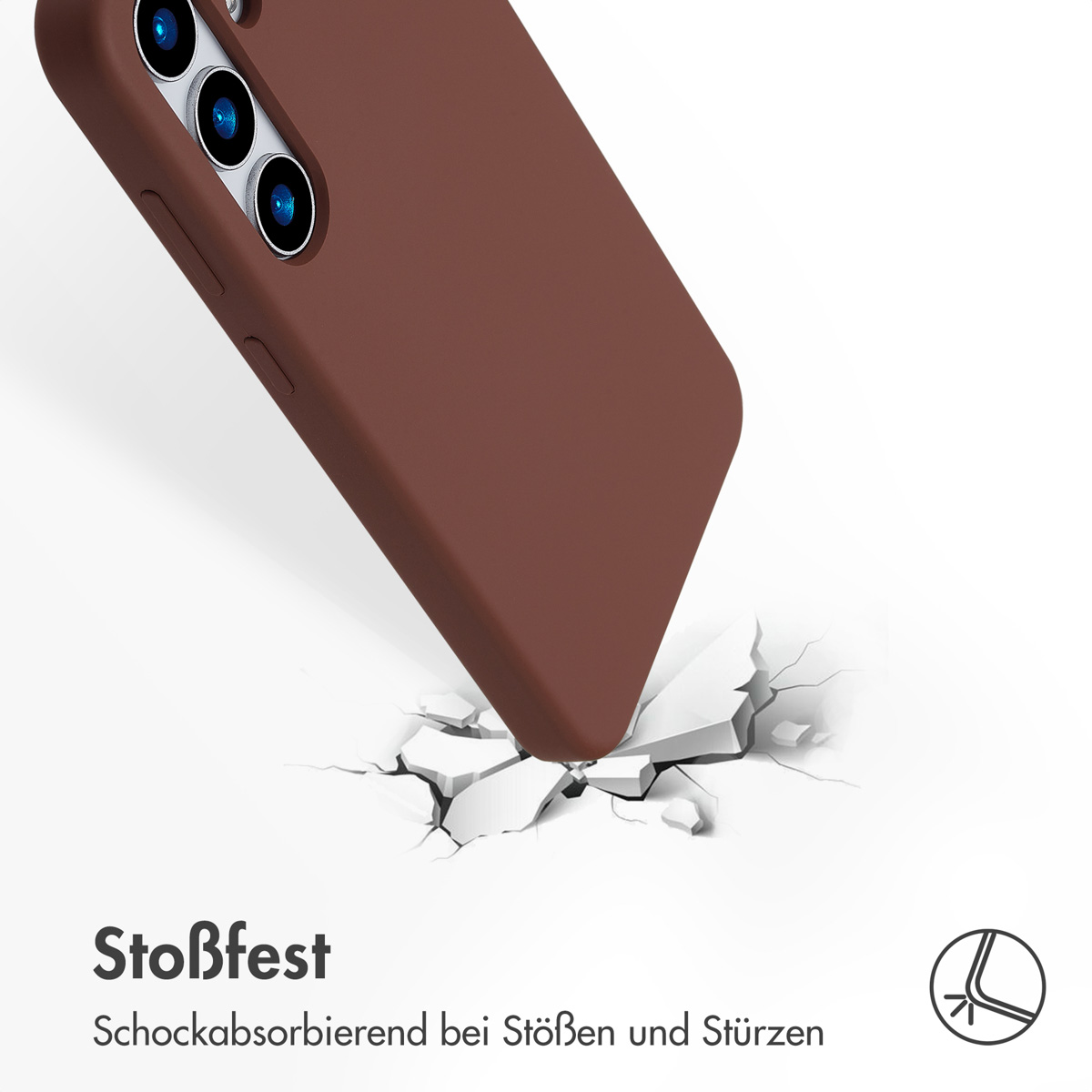 Accezz Liquid Silicone Backcover met MagSafe Samsung Galaxy S25 Plus - New Tea Brown - Afbeelding 9