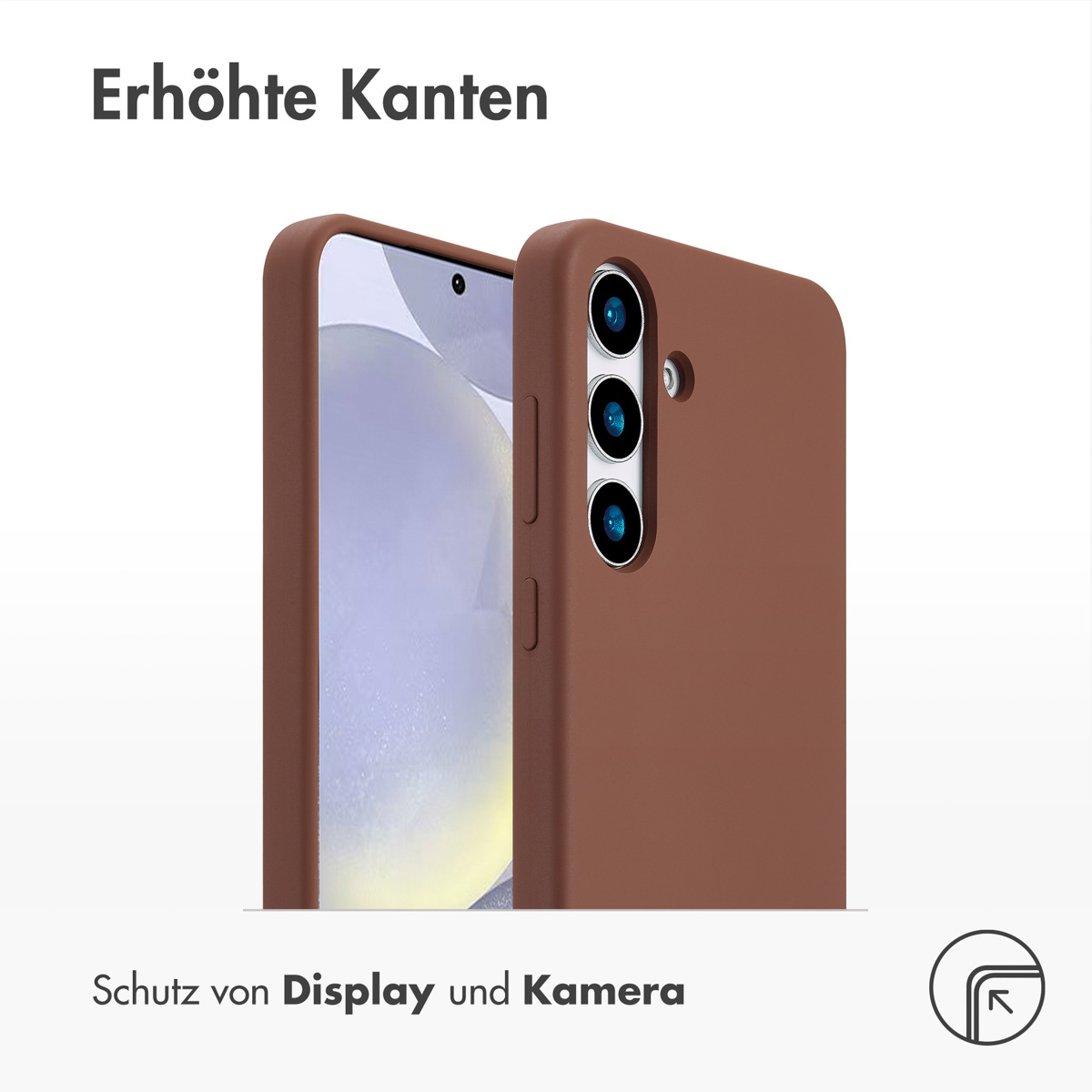 Accezz Liquid Silicone Backcover met MagSafe Samsung Galaxy S25 Plus - New Tea Brown - Afbeelding 8