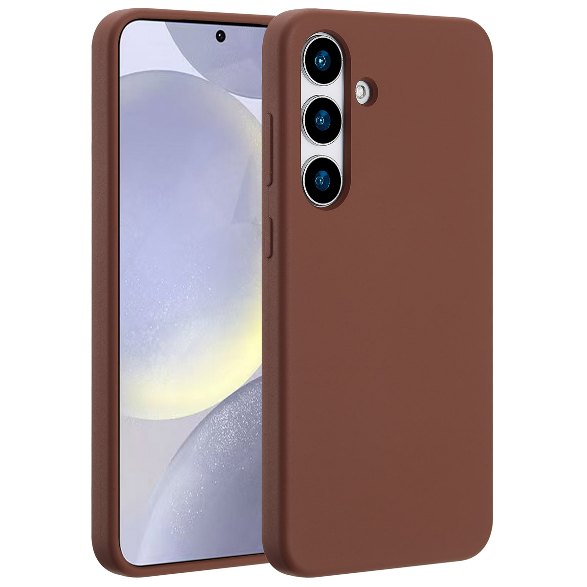 Accezz Liquid Silicone Backcover met MagSafe Samsung Galaxy S25 Plus - New Tea Brown - Afbeelding 7