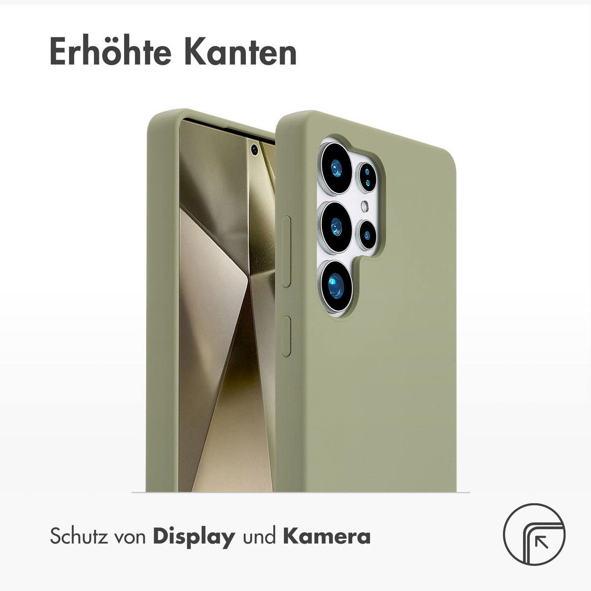 Accezz Liquid Silicone Backcover met MagSafe Samsung Galaxy S25 Ultra - Cooper Green - Afbeelding 8