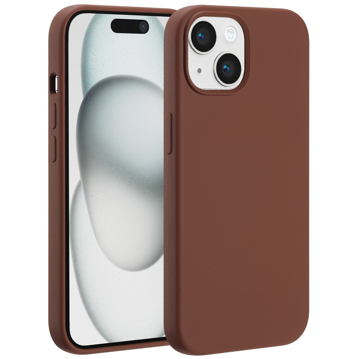 Accezz Liquid Silicone Backcover met MagSafe Apple iPhone 15 - New Tea Brown - Afbeelding 4