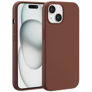 Accezz Liquid Silicone Backcover met MagSafe Apple iPhone 15 - New Tea Brown