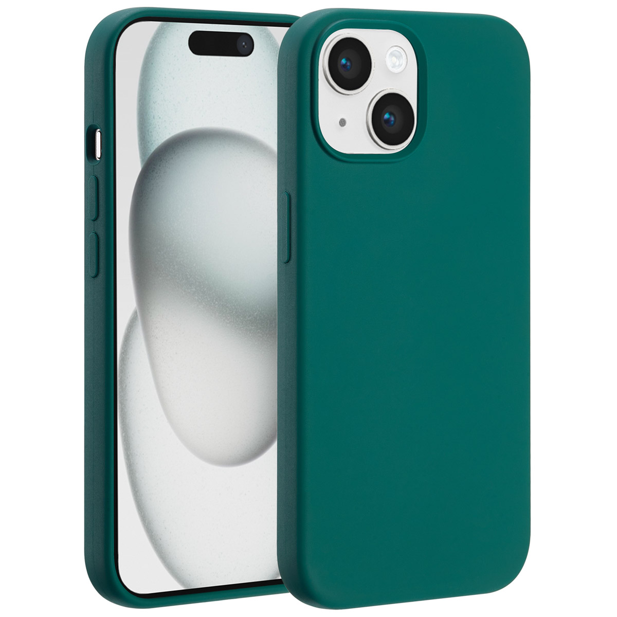 Accezz Liquid Silicone Backcover met MagSafe Apple iPhone 15 - Forest Green - Afbeelding 7