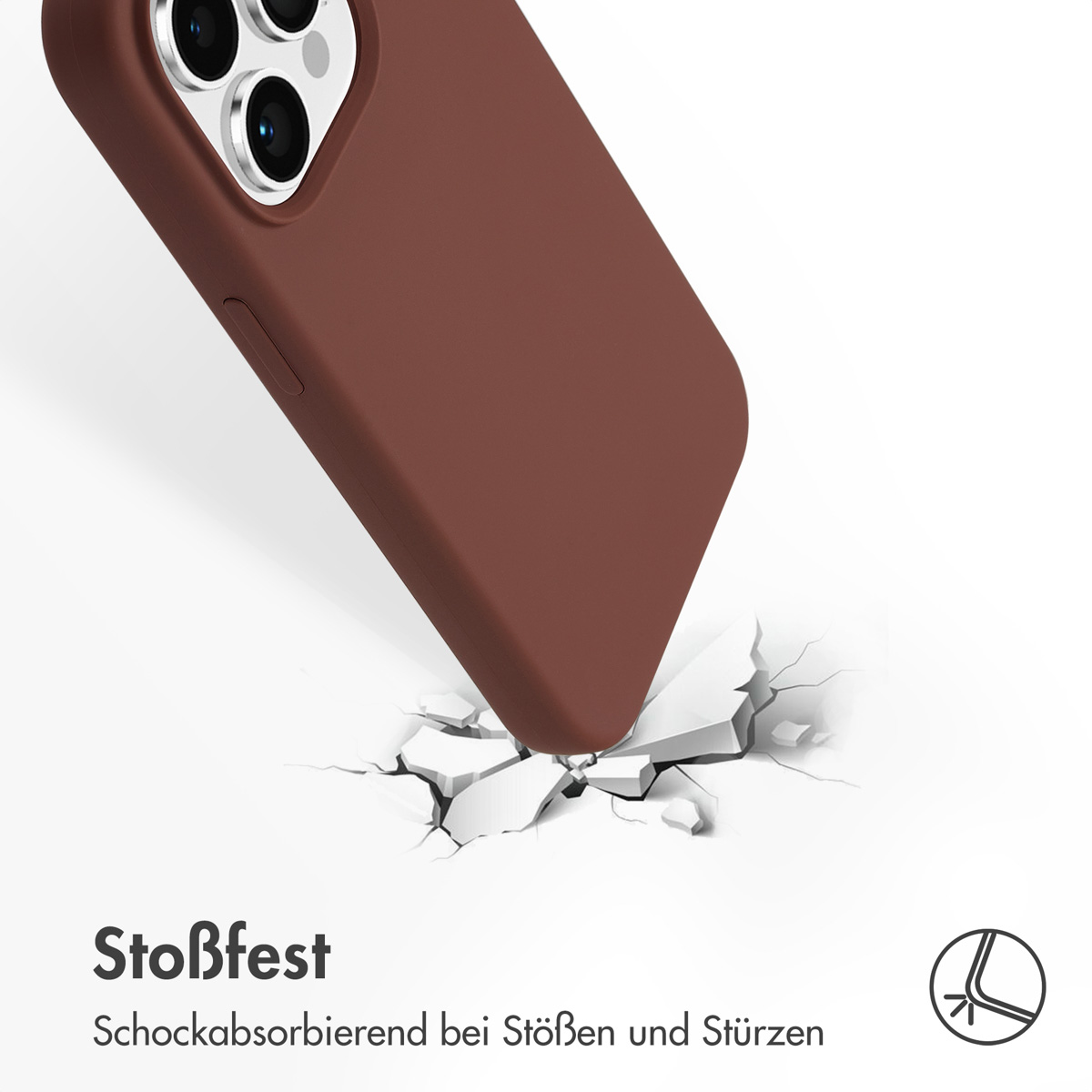 Accezz Liquid Silicone Backcover met MagSafe Apple iPhone 15 Pro - New Tea Brown - Afbeelding 9