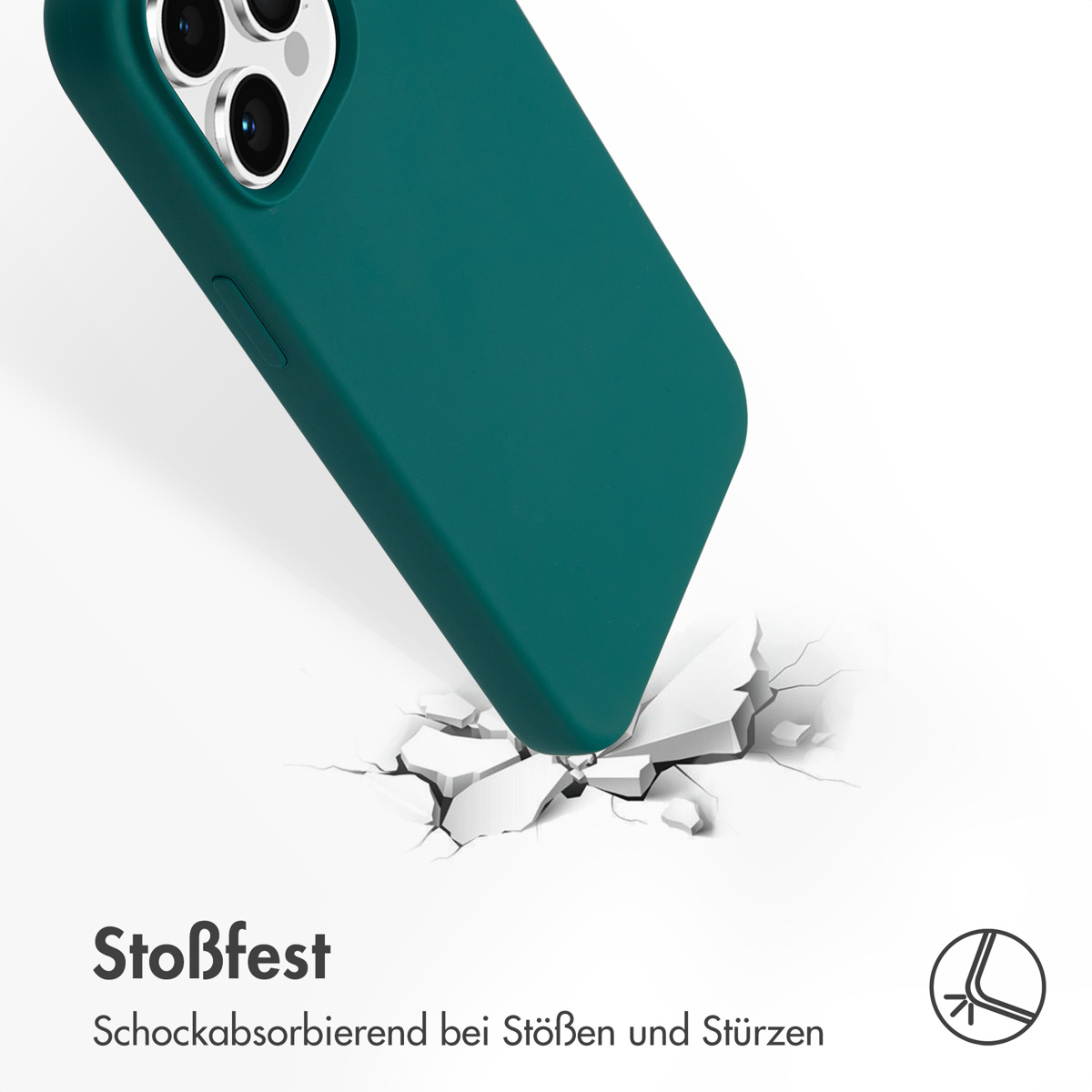 Accezz Liquid Silicone Backcover met MagSafe Apple iPhone 15 Pro Max - Forest Green - Afbeelding 9