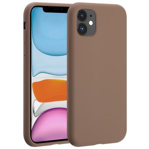 Accezz Liquid Silicone Backcover met MagSafe Apple iPhone 11 - Lichtbruin