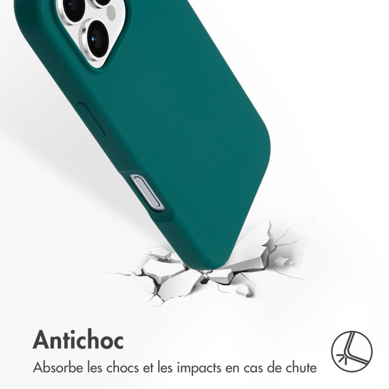 Accezz Liquid Silicone Backcover met MagSafe Apple iPhone 16 Pro Max - Forest Green - Afbeelding 9
