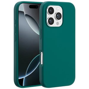 Accezz Liquid Silicone Backcover met MagSafe Apple iPhone 16 Pro Max - Forest Green