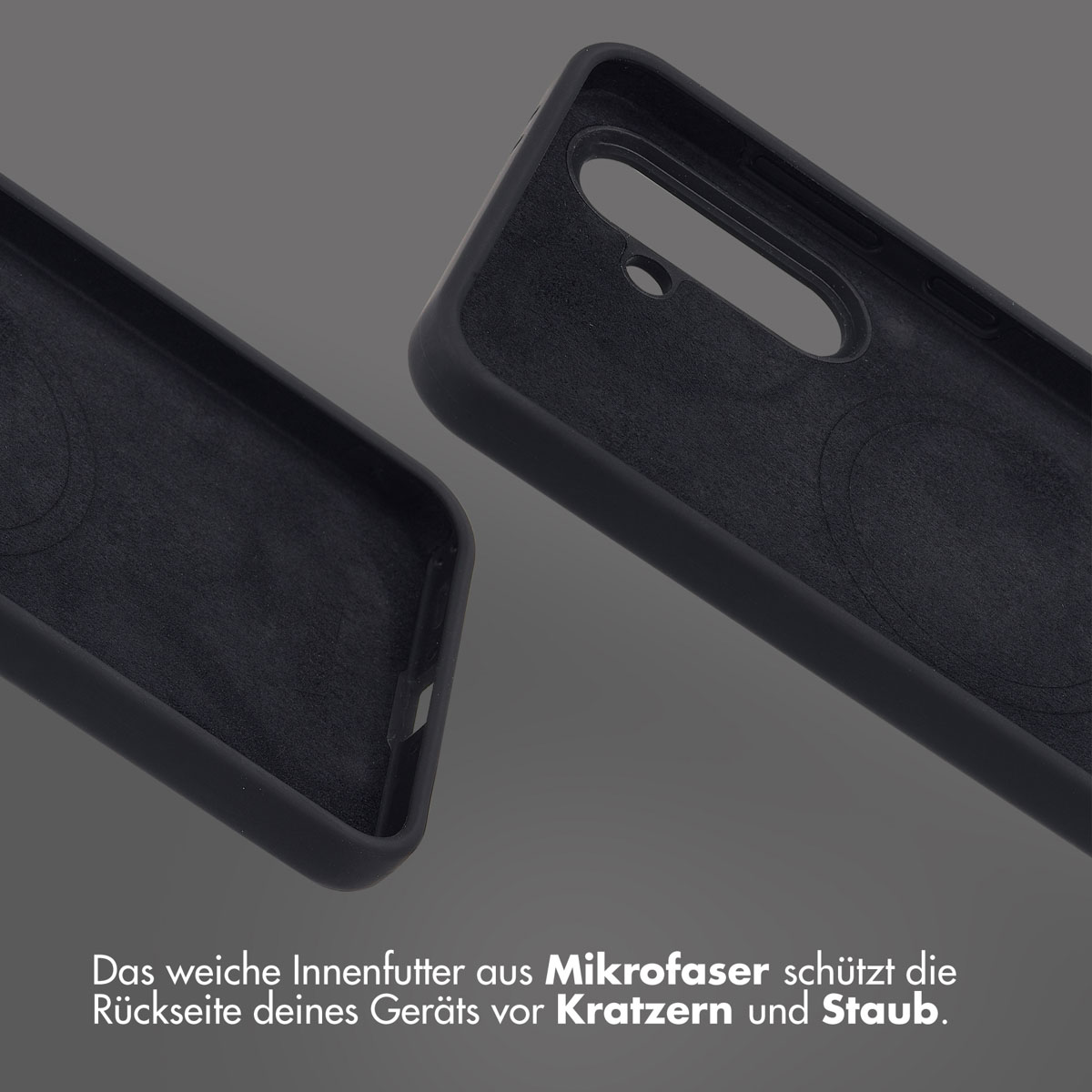 Accezz Liquid Silicone MagSafe Backcover Samsung Galaxy A36 / A56 - Zwart - Afbeelding 9