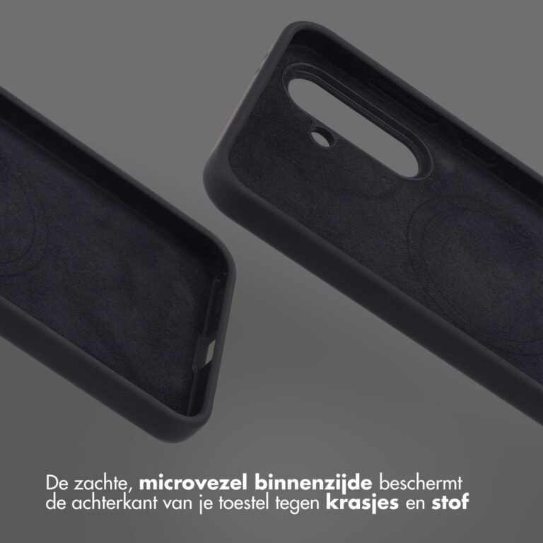 Accezz Liquid Silicone Backcover met MagSafe Samsung Galaxy A36 / A56 - Zwart - Afbeelding 6