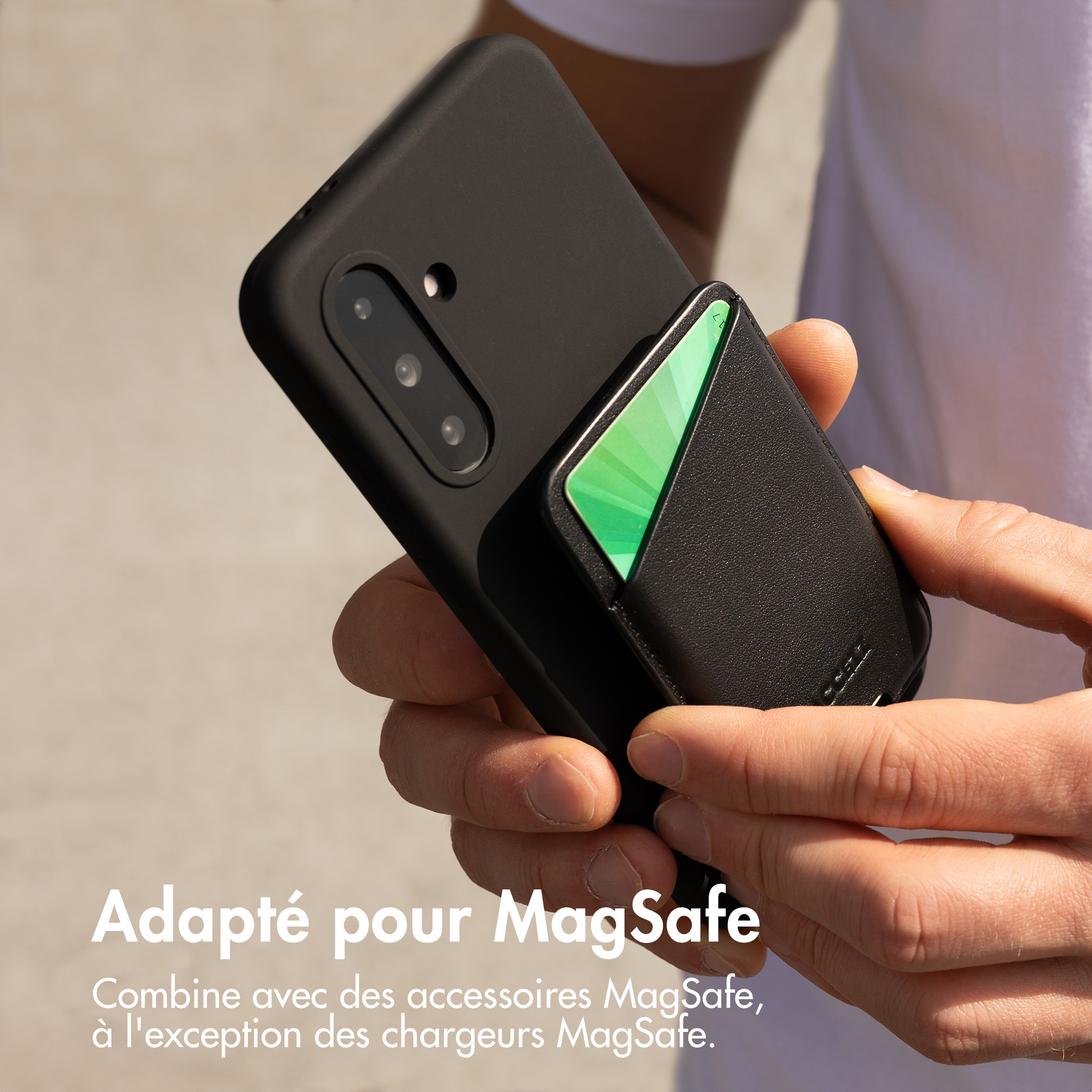 Accezz Liquid Silicone MagSafe Backcover Samsung Galaxy A36 / A56 - Zwart - Afbeelding 5