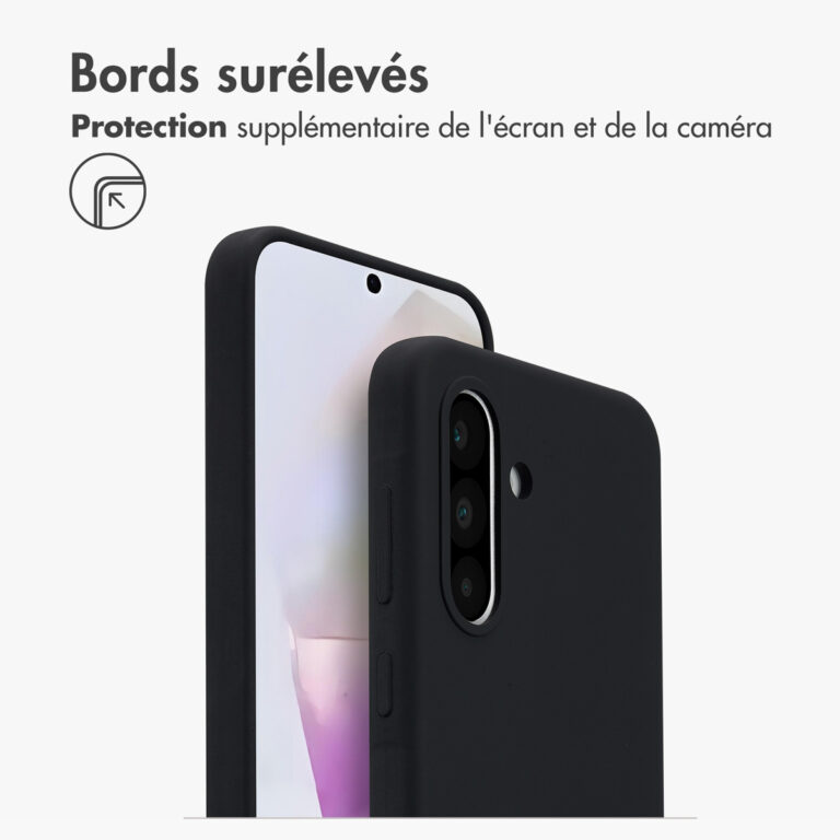 Accezz Liquid Silicone Backcover met MagSafe Samsung Galaxy A36 / A56 - Zwart - Afbeelding 8