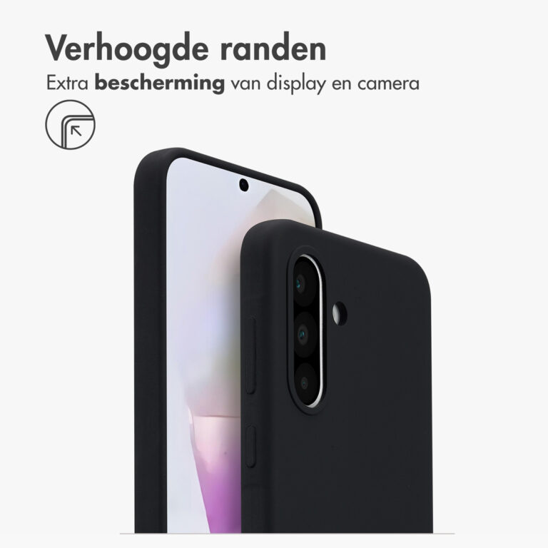 Accezz Liquid Silicone Backcover met MagSafe Samsung Galaxy A36 / A56 - Zwart - Afbeelding 4
