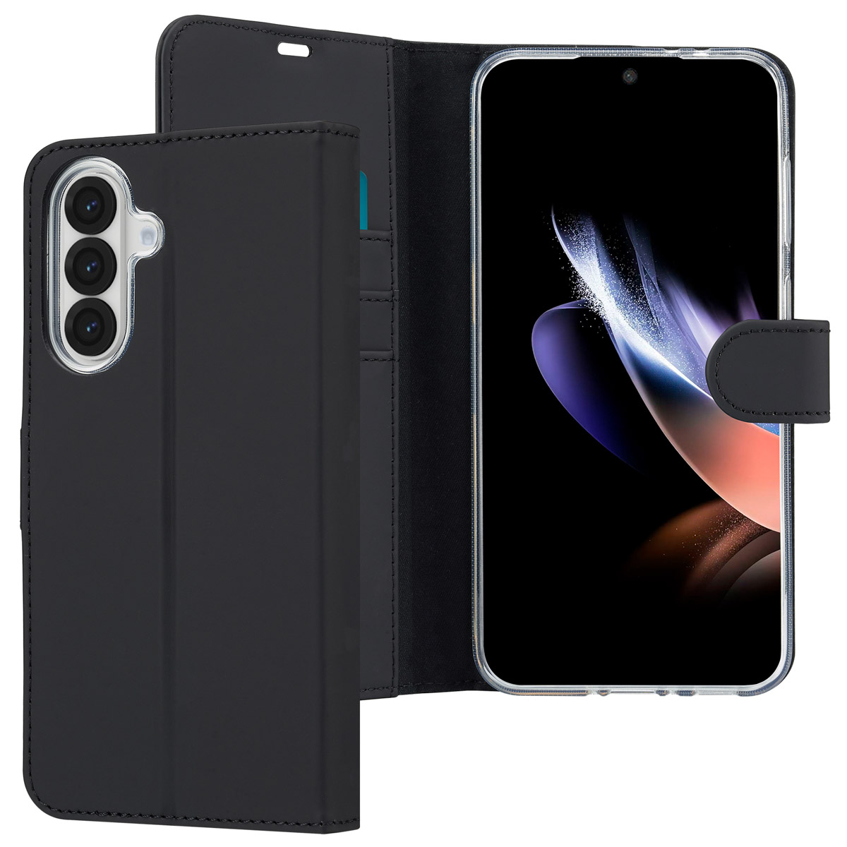 Accezz Wallet Softcase Bookcase Samsung Galaxy A36 / A56 - Zwart - Afbeelding 2