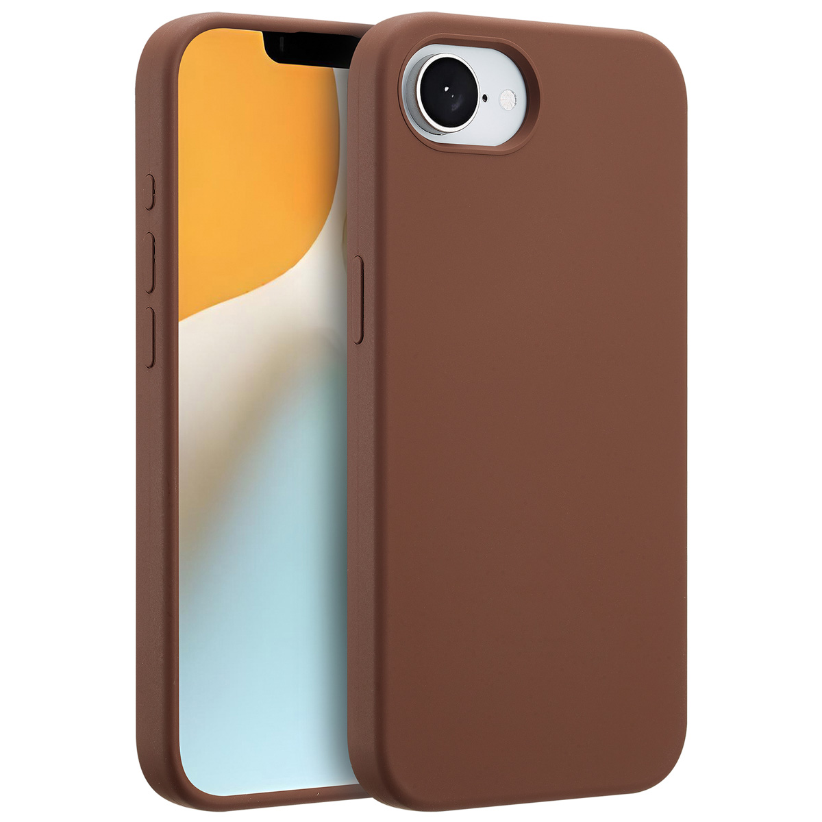 Accezz Liquid Silicone Backcover met MagSafe Apple iPhone 16e - New Tea Brown - Afbeelding 4