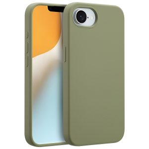 Accezz Liquid Silicone Backcover met MagSafe Apple iPhone 16e - Cooper Green