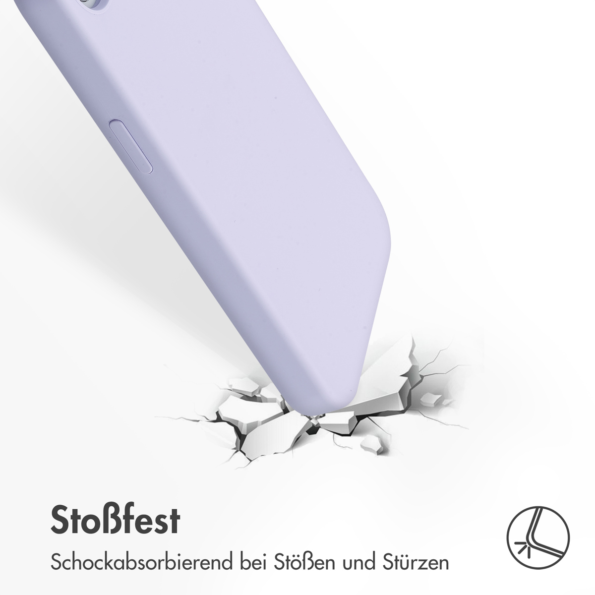 Accezz Liquid Silicone Backcover met MagSafe Apple iPhone 16e - Paars - Afbeelding 9