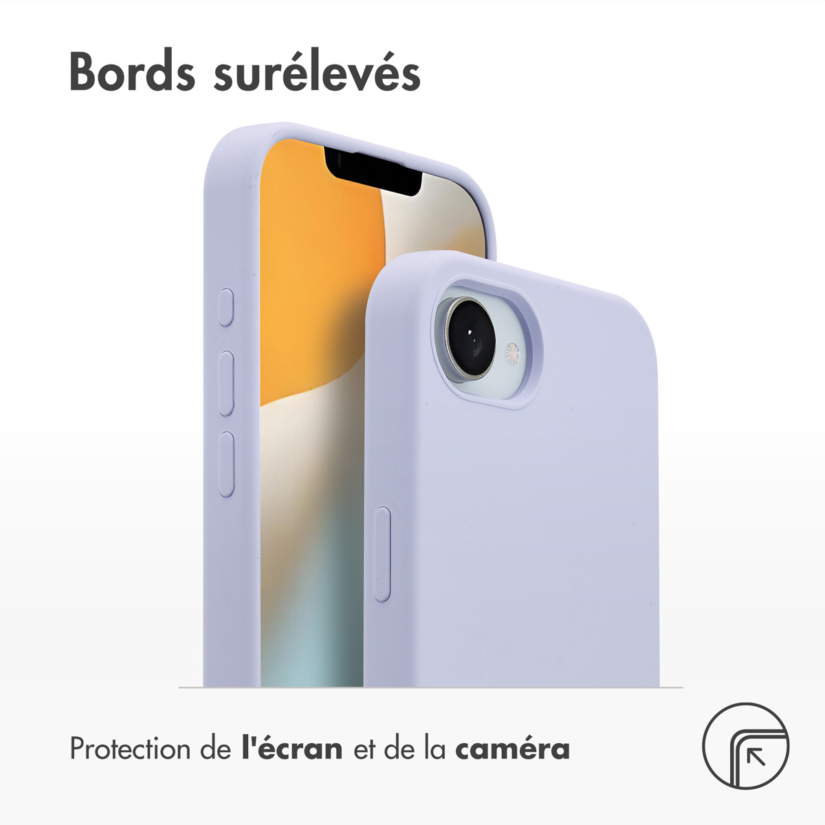 Accezz Liquid Silicone Backcover met MagSafe Apple iPhone 16e - Paars - Afbeelding 5