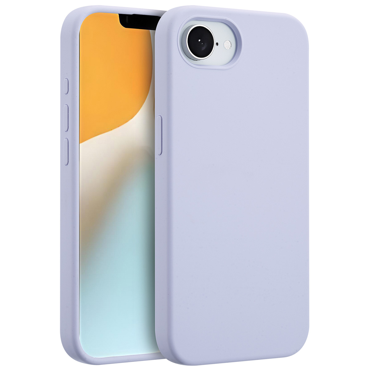 Accezz Liquid Silicone Backcover met MagSafe Apple iPhone 16e - Paars - Afbeelding 7