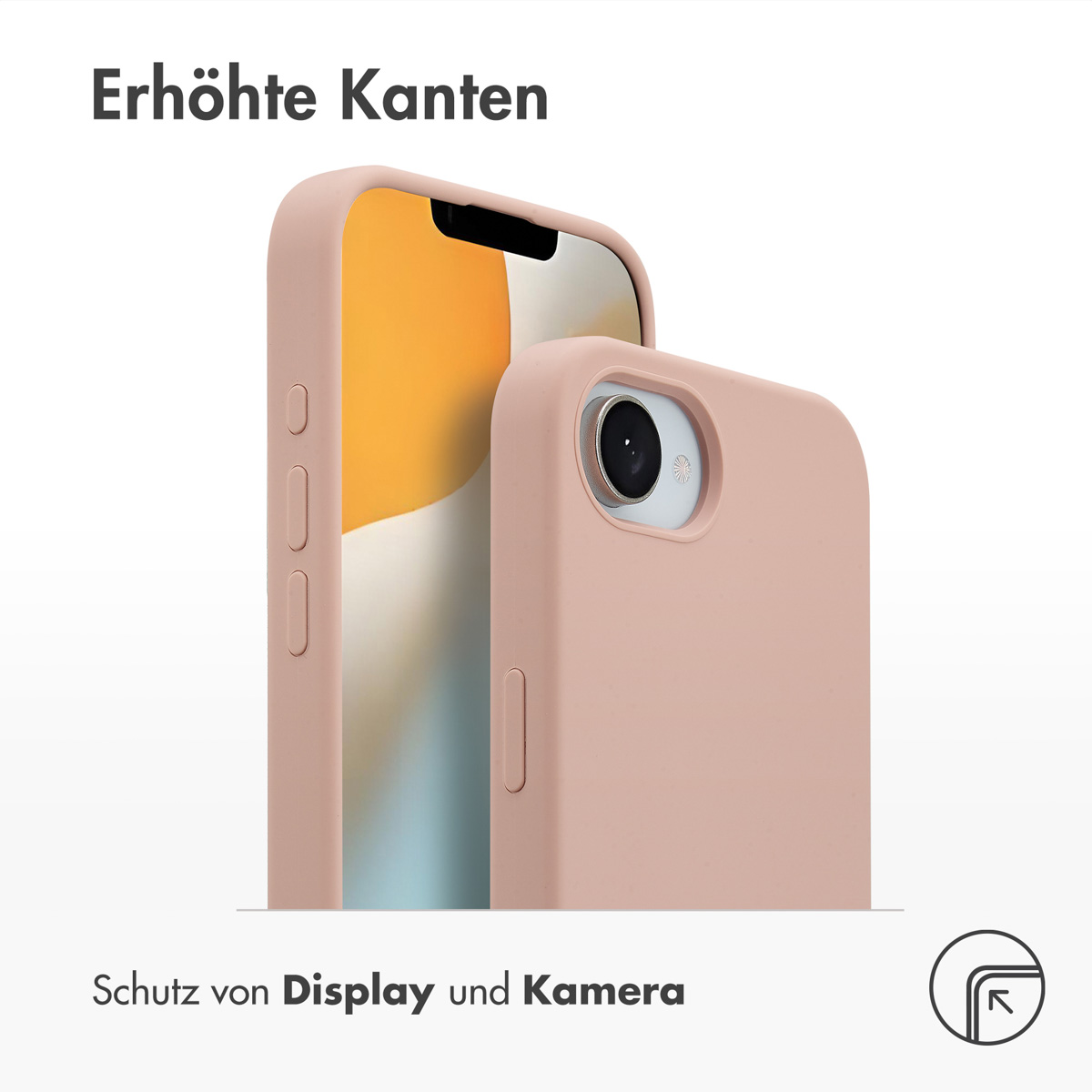 Accezz Liquid Silicone Backcover met MagSafe Apple iPhone 16e - Roze - Afbeelding 8