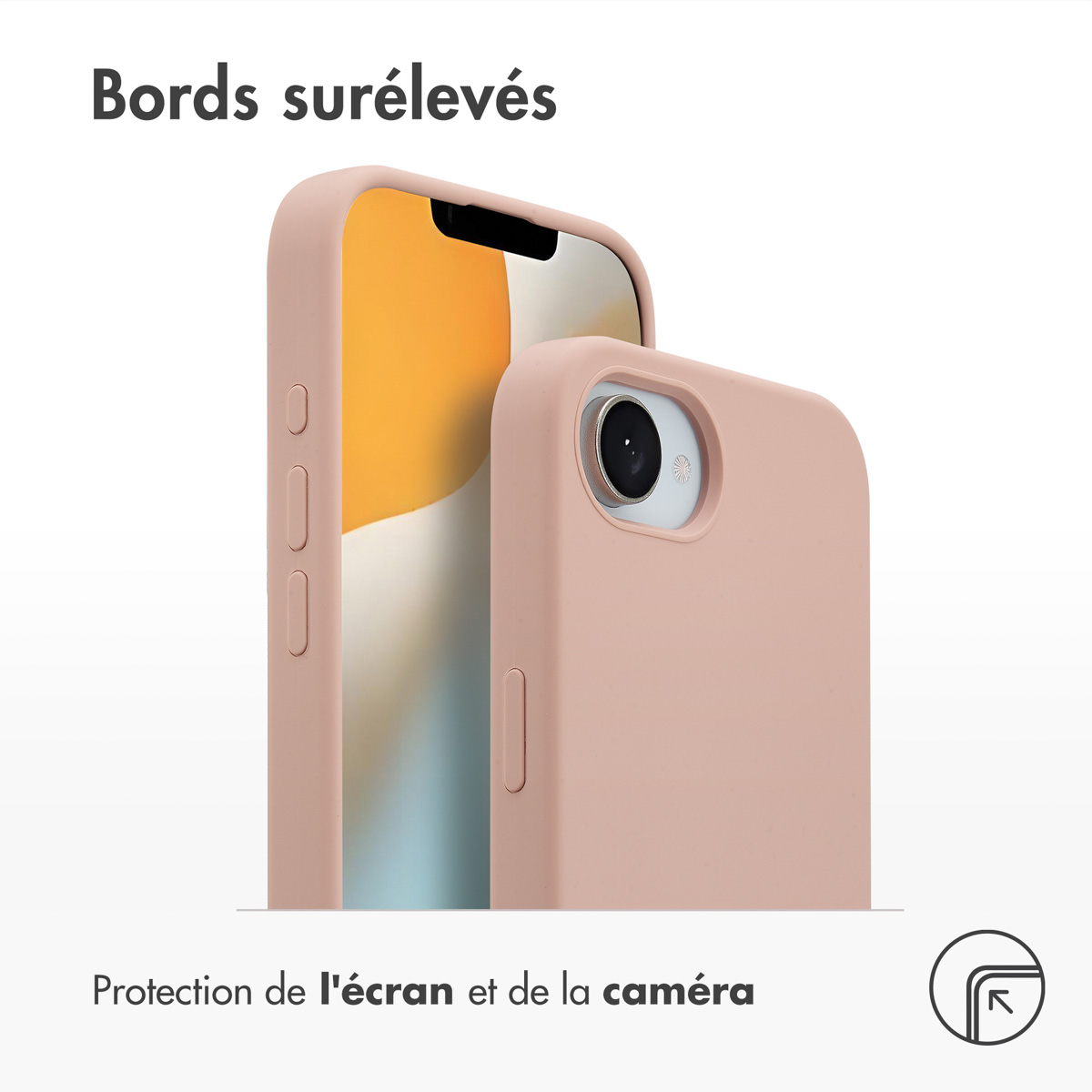 Accezz Liquid Silicone Backcover met MagSafe Apple iPhone 16e - Roze - Afbeelding 5