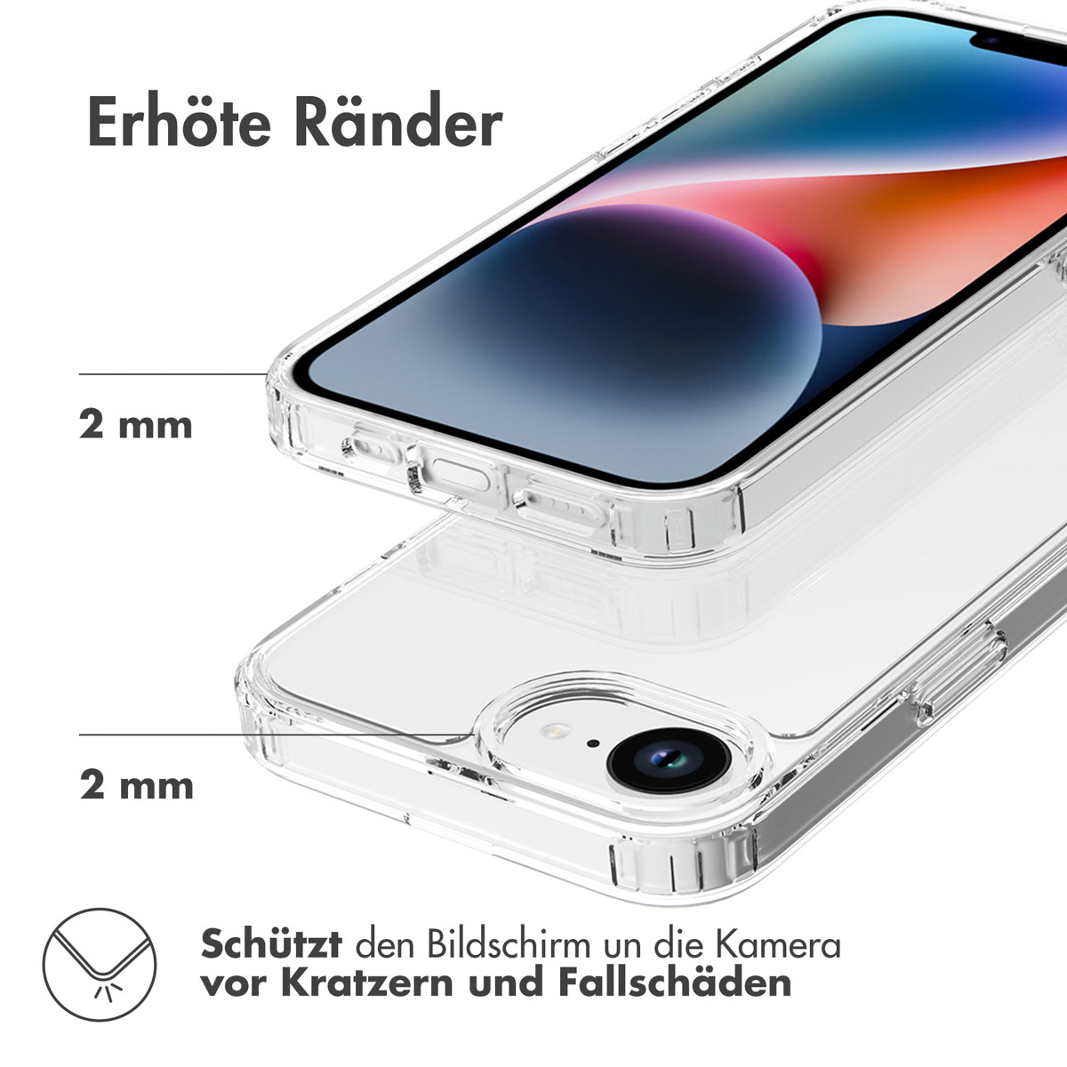 Accezz Xtreme Impact Backcover Apple iPhone 16e - Transparant - Afbeelding 8