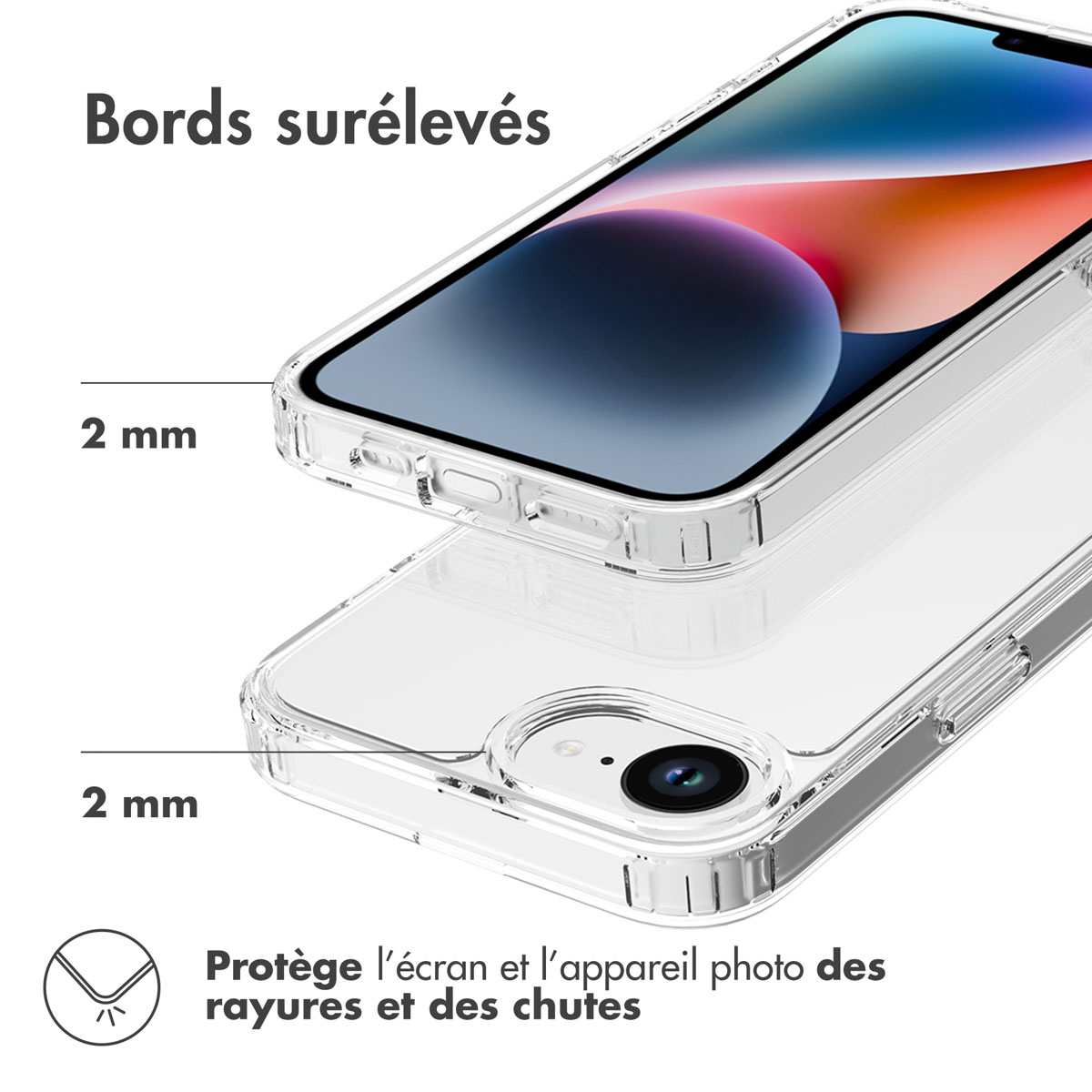 Accezz Xtreme Impact Backcover Apple iPhone 16e - Transparant - Afbeelding 9