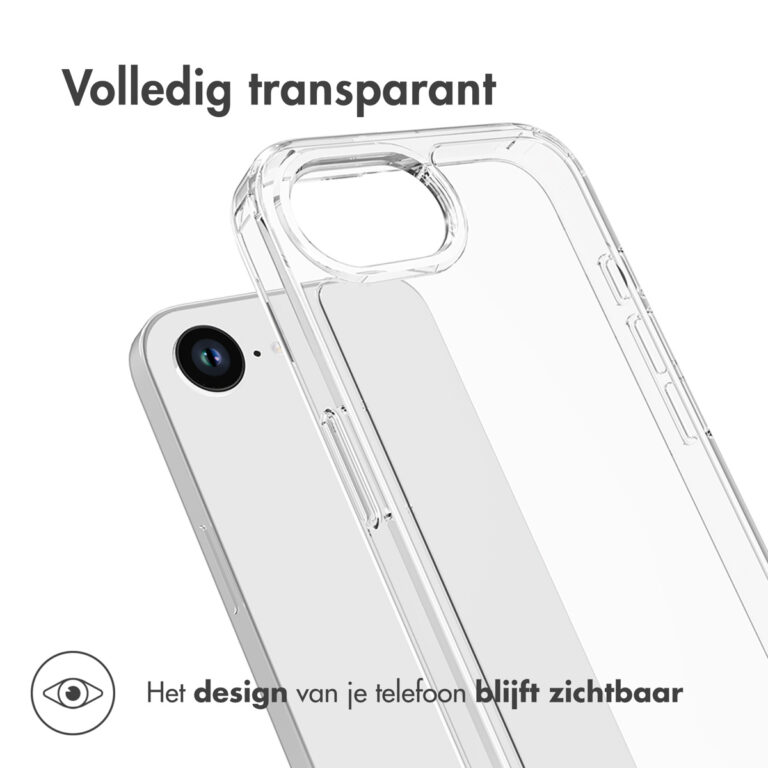 Accezz Xtreme Impact Backcover Apple iPhone 16e - Transparant - Afbeelding 7