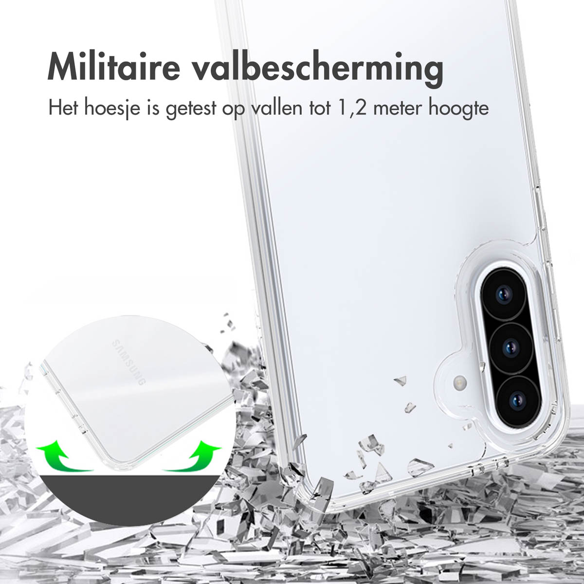 Accezz Xtreme Impact Backcover Samsung Galaxy A36 - Transparant - Afbeelding 6