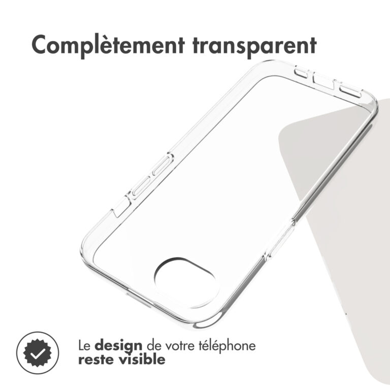 Accezz Clear Backcover Apple iPhone 16e - Transparant - Afbeelding 9