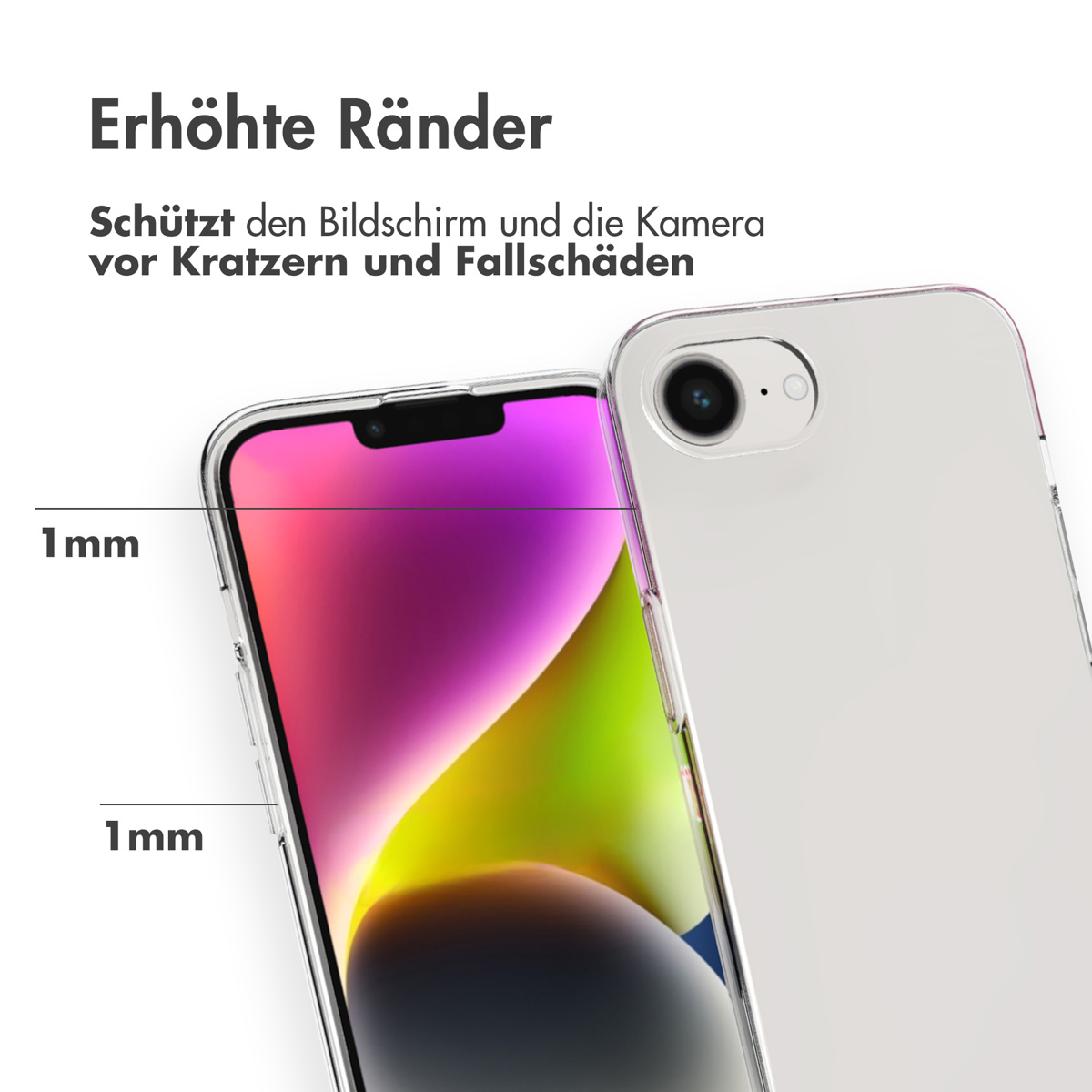 Accezz Clear Backcover Apple iPhone 16e - Transparant - Afbeelding 7