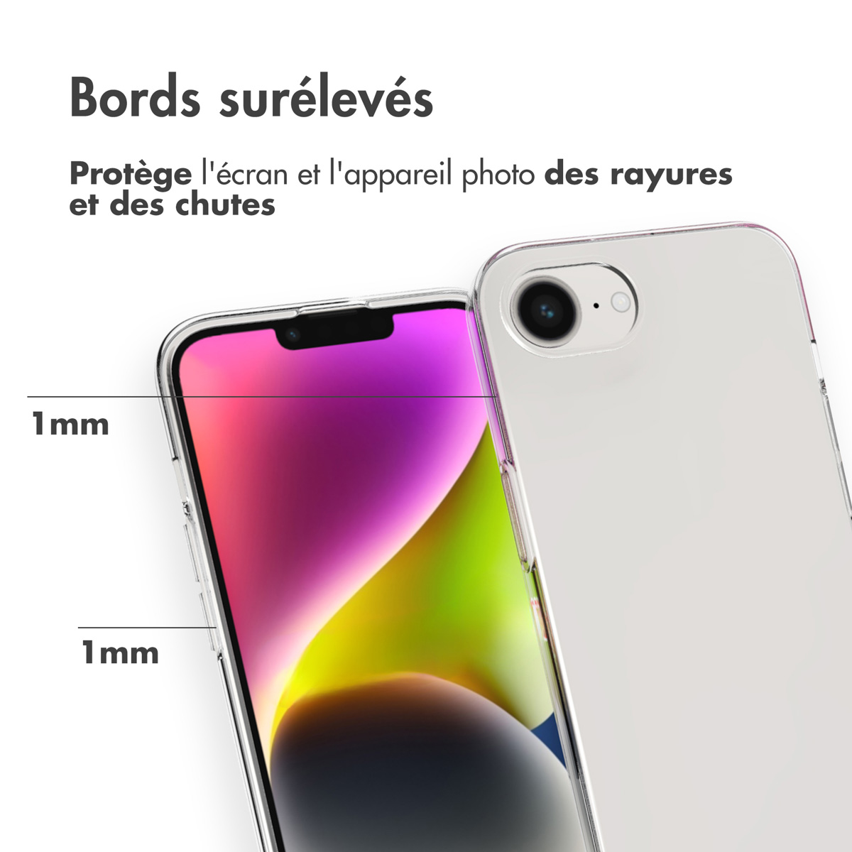 Accezz Clear Backcover Apple iPhone 16e - Transparant - Afbeelding 8