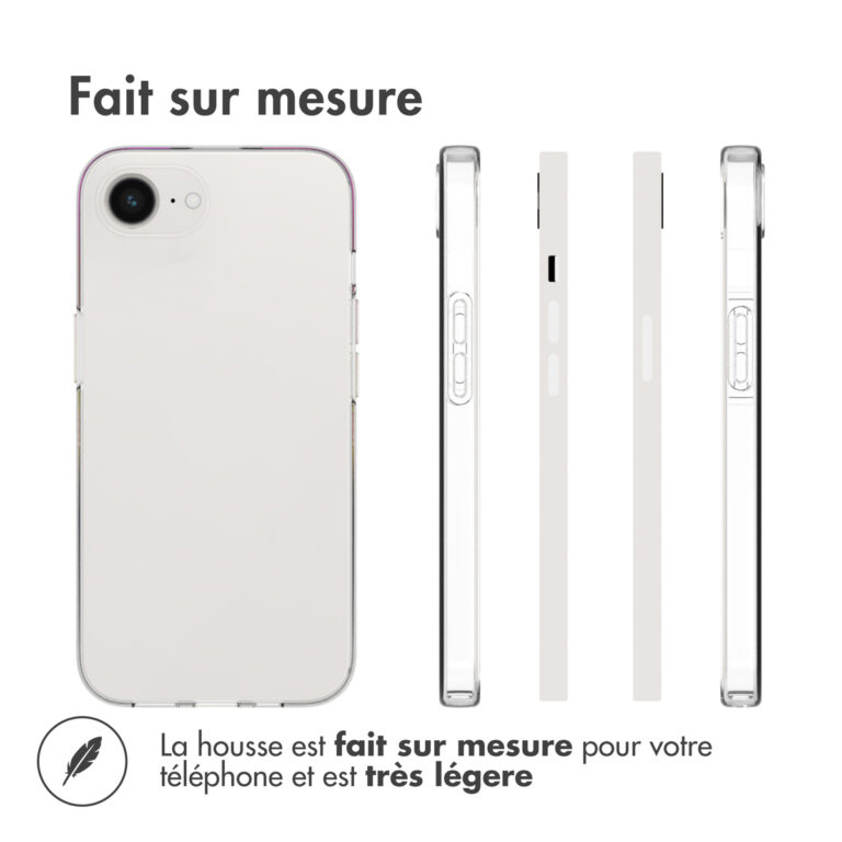 Accezz Clear Backcover Apple iPhone 16e - Transparant - Afbeelding 8