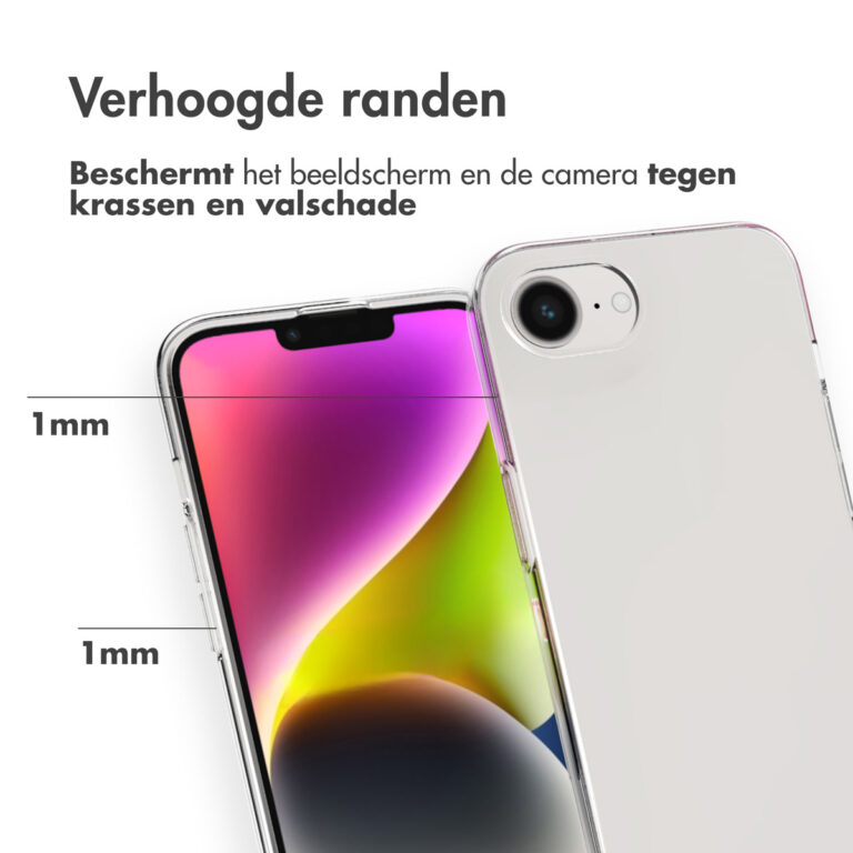 Accezz Clear Backcover Apple iPhone 16e - Transparant - Afbeelding 4