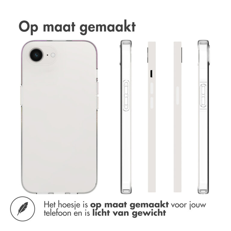 Accezz Clear Backcover Apple iPhone 16e - Transparant - Afbeelding 3